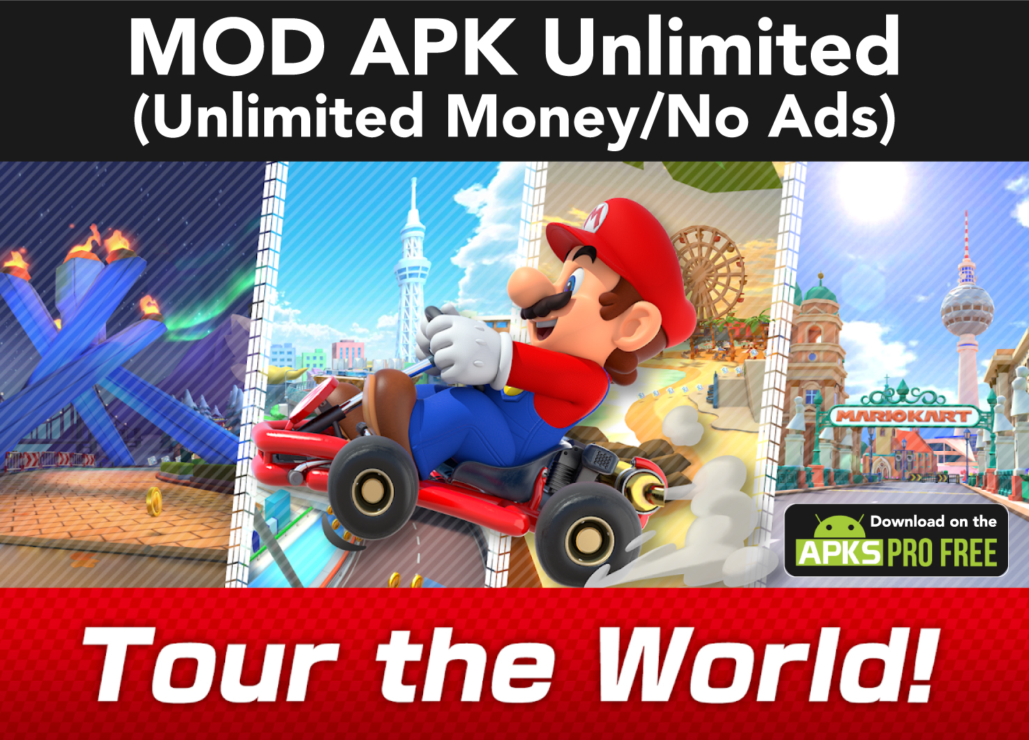 Mario Kart Tour MOD APK v3.4.1 (Unlimited Rubies, Money)