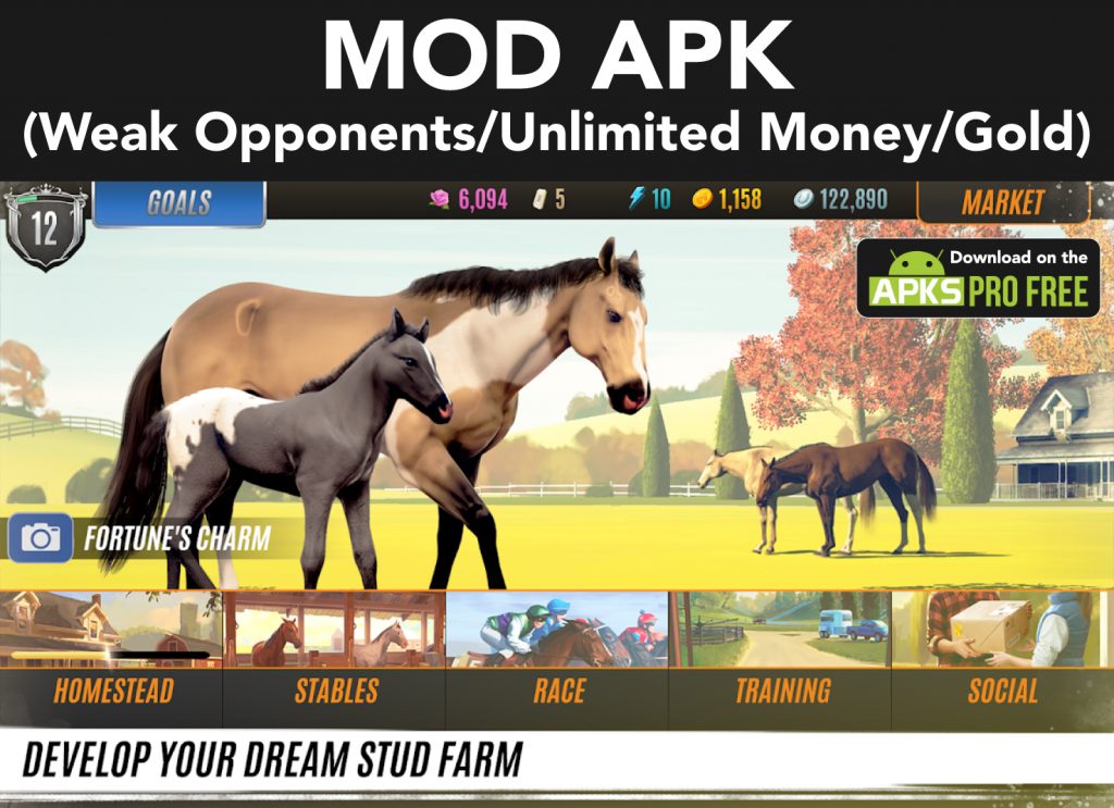 Rival Stars Horse Racing MOD Apk (Weak Opponents/Unlimited Money/Gold)