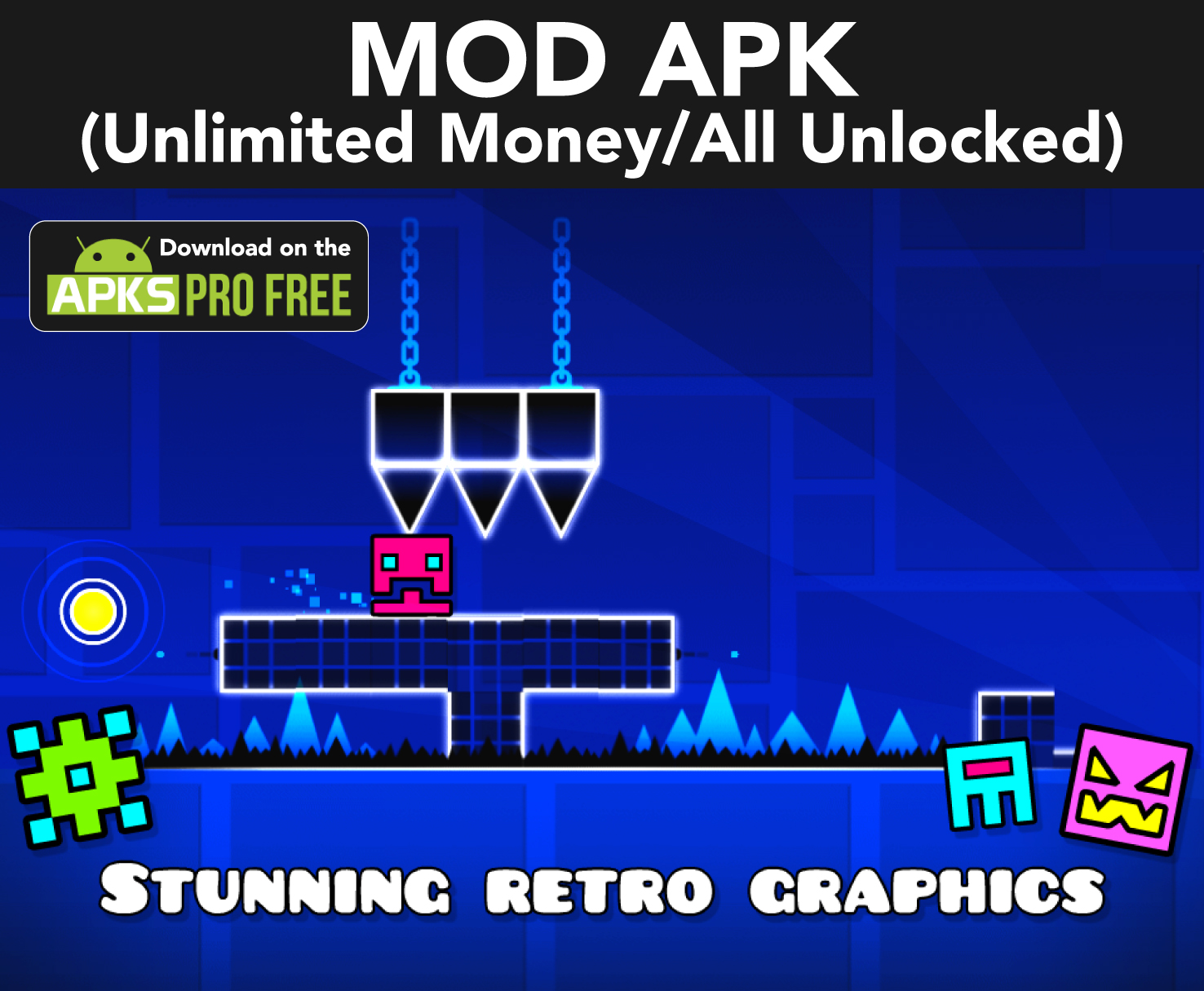Geometry Dash MOD Apk (Unlimited Money/All Unlocked)