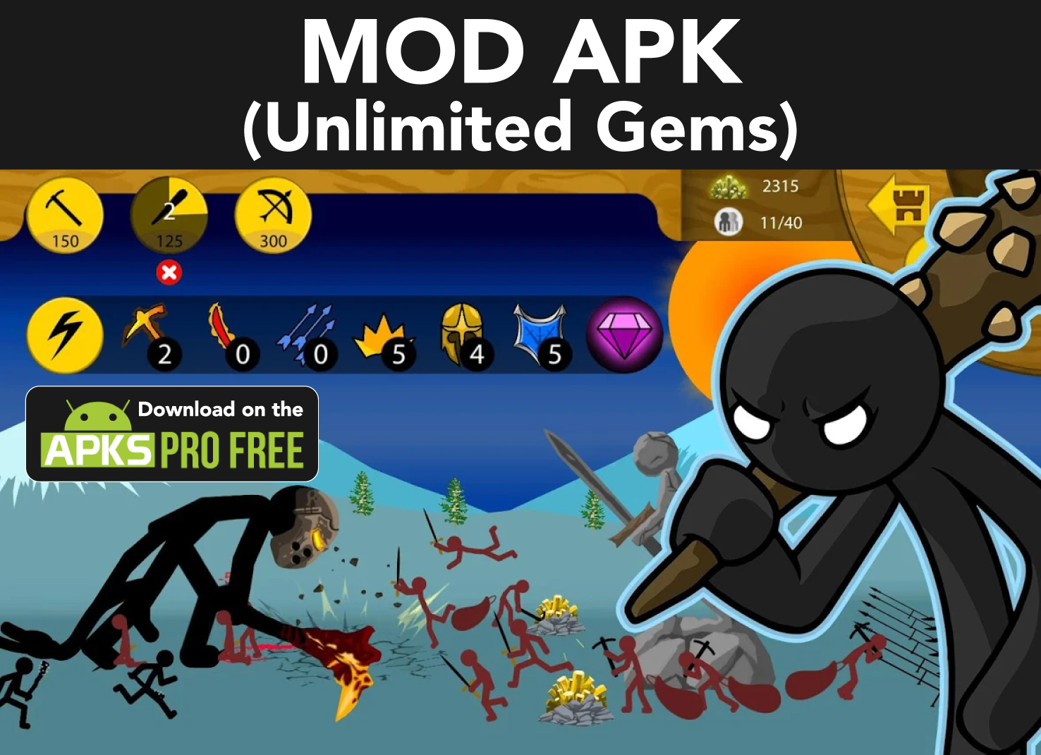 Stick War: Legacy MOD Apk (Unlimited Gems)