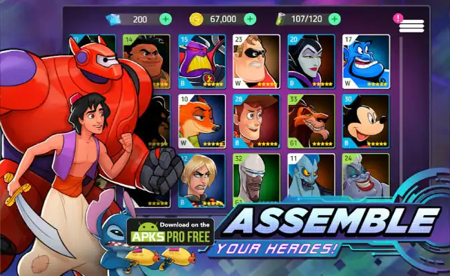 Disney Heroes Battle Mode MOD APK (Unlimited Money) latest Version Download