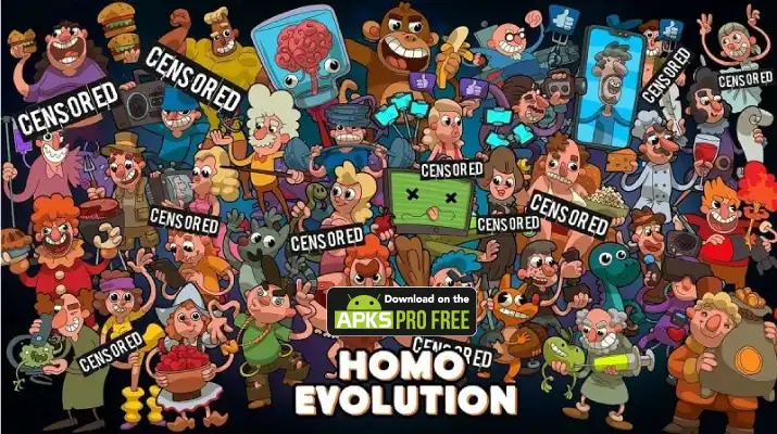 Homo Evolution MOD APK (Unlimited Money, Gold and Gems) Download